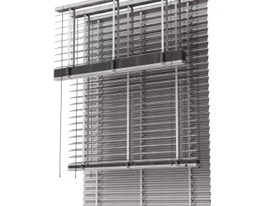 Wooden Blinds Set 38 3D model