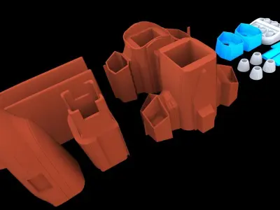 Galaxy Rangers - Ranger One spaceship 3D print model