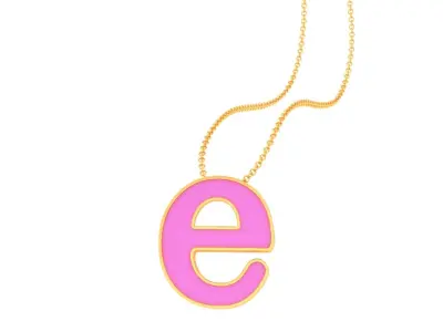 Alphabet - E 3D print model