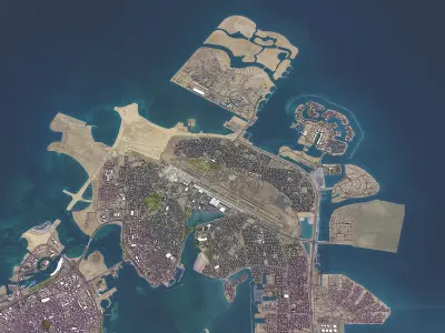 Bahrain - City 3D Model Low-poly 3D model