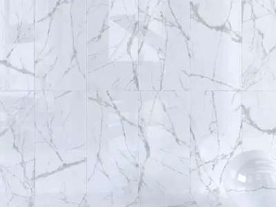 Wall Tiles Museum Glacier White Set 60x120 Set 1 Texture