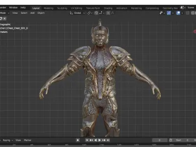 Armored Warrior 3D model