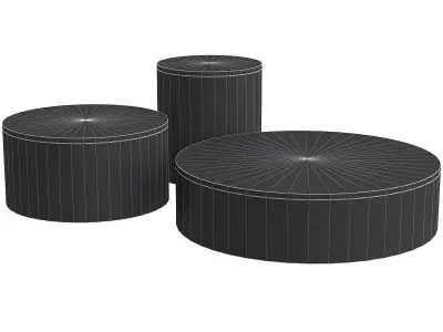 Set Of 3 Tables CITY 3D model