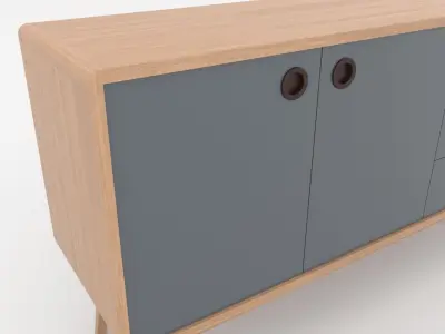 Modern Scandinavian Sideboard 170 Morris 3D model