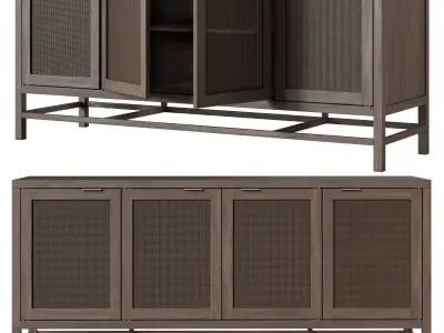 Crate and Barrel Blake 68 media console 3D model