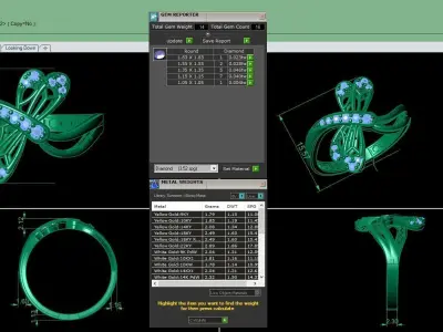 Women Wedding Engagement Ring 30 3D print model