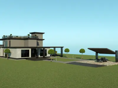 Villa for family 3 3D model