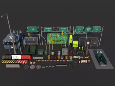 Road Street Collection 3 3D model