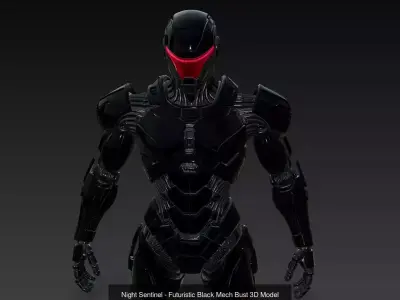 Mecha Warfare Elite - Futuristic Armored Sci-Fi Collection 3D Model Pack