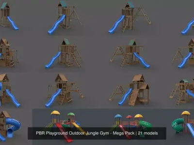 PBR Playground Outdoor Jungle Gym - Mega Pack