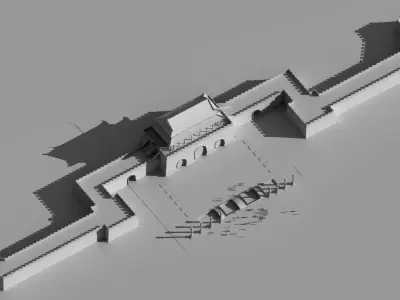 Ancient City Gate  3D model