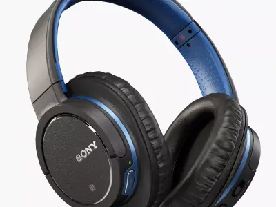 Sony MDR-ZX770BN headphones Low-poly 3D model