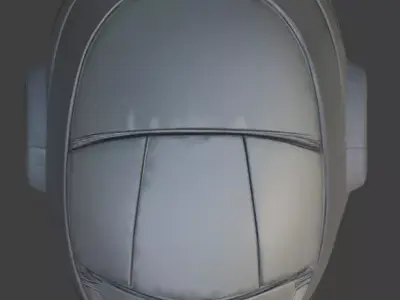 Cyber-Synthetic Stealth Operative Helmet 3D Model Low-poly 3D model