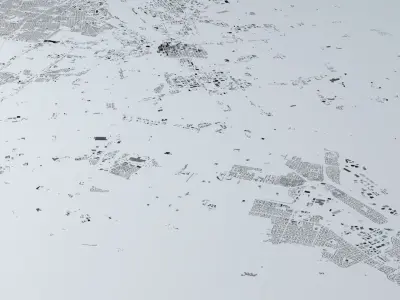 San Jose Streets and Buildings 3D model