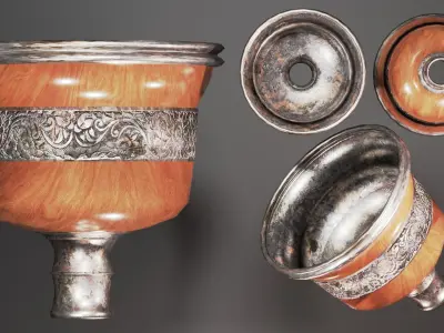 Ancient Royal Hooka 3D model