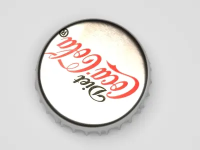 Coca Cola Light Bottle Cap 3D model