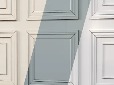 Wall molding 15 Boiserie classic panels 3D model