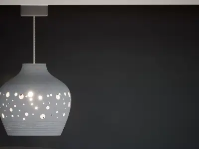 Elegant Pendant Lamp 3D print model