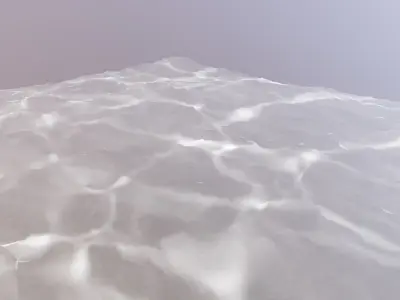 Ocean wave Low-poly 3D model