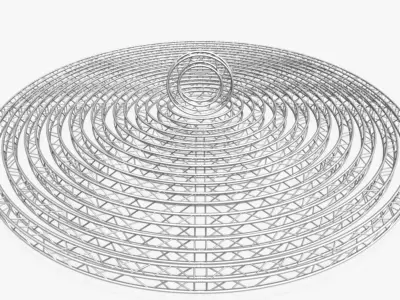 Circle Square Truss Modular Collection 10 stl Modular Pieces  3D print model