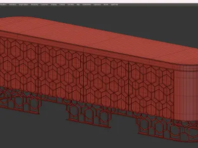 VICKY LOW CABINET BY GIUSEPPE IASPARRA Low-poly 3D model