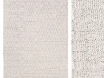 HADIZA WOOL RUG 3D model