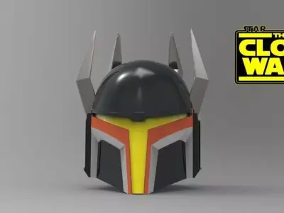 Gar Saxon Clone Wars helmet STL file for 3d print 3D model
