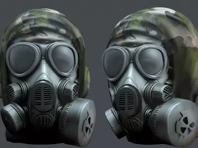 Helmet 3d model military combat Military scifi helmet Low-poly  Low-poly 3D model