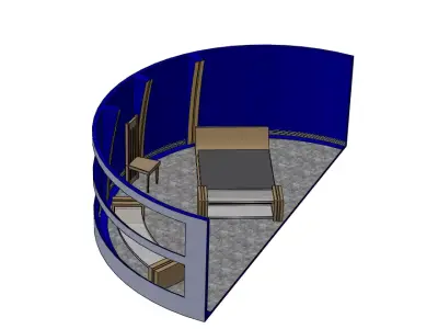 Padme Amidala Room in Coruscant Diorama 3D print model
