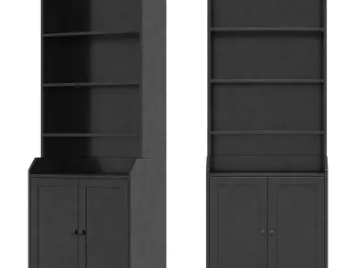 IKEA - HAUGA HAUGA high cabinet with 2 doors 3D model