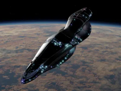 Cruiser Spaceship 3D model