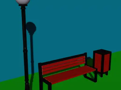 Street decor 3D model