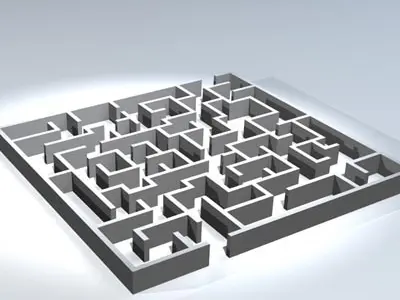labyrinth maze 3D model