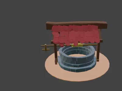 Lowpoly Well Free 3D model