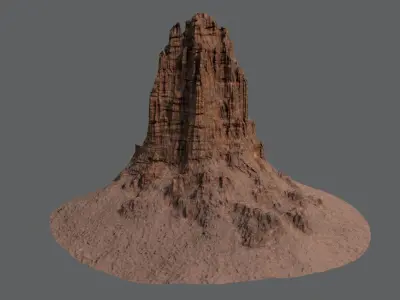 CANYON HILL 2 Game Ready Low-poly 3D model