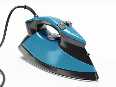Steam Iron - Pack - Archviz - Gltf Appliance Low-poly 3D model