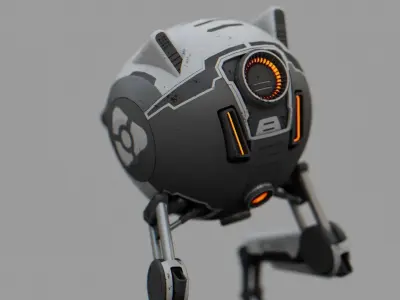 UTILITY BOT BOSCH  rigged 3D model
