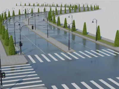 City Road Maker 3D model