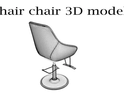 Hair Salon Chair 3D model 3D model