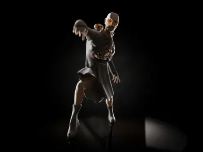 Character Dr Electrod  Low-poly 3D model