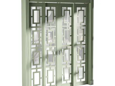 Modern entrance door 69 3D model