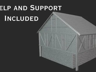 Medieval House - High Quality Print Ready 3D print model