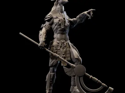 Anubis Warrior 3d print 3D print model