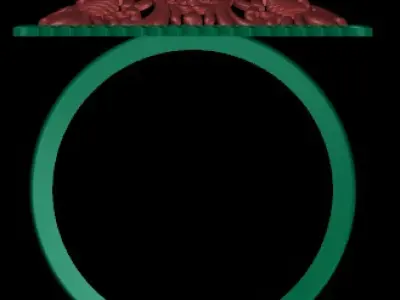 Fashion Ring Ready Printable Model 3D print model 3D print model purchase