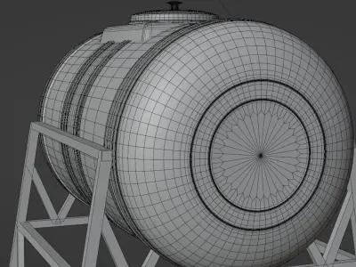 Water Tank 3D model 12