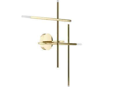 Golden Wall Lamp 3D model buy