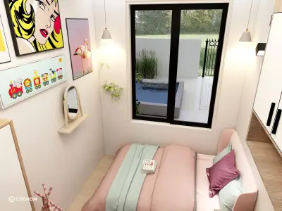 House plan Interior design Low-poly 3D model