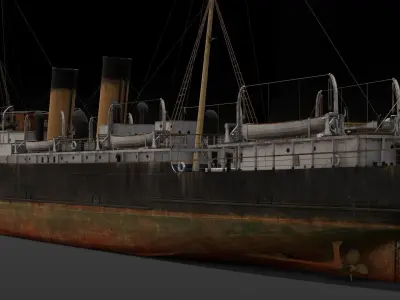 Ship Rebuilt 3D Model Low-poly 3D model