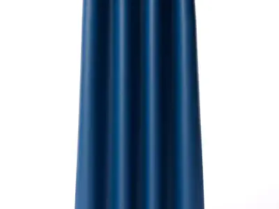 Lineberry Solid Color Max Blackout Thermal Curtain Low-poly 3D model