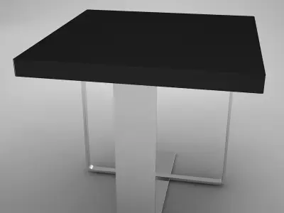coffe table square 2 Low-poly 3D model